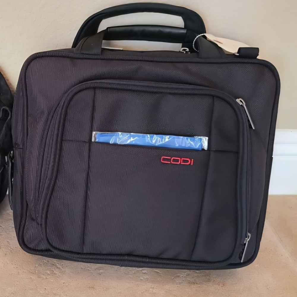 Codi Black Laptop Bag for Men And Women